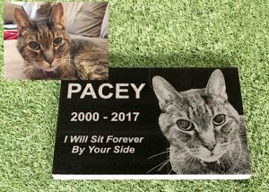 Engraved Photographic Granite Pet Memorial