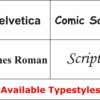Available Fonts, Pet Memorial Stones