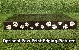 Premium Absolute Black Granite Photo Pet Monument