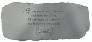 Garden Bench – If Tears Could Build a Stairway (Personalized)