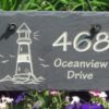 Slate Rectangle Address Marker