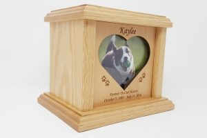 Wooden Heart & Oval Photo Urns