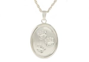 Oval With Paws Pendant