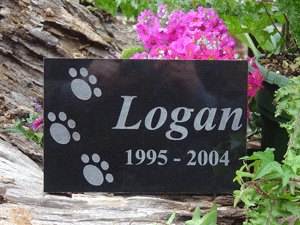 Engraved Granite Pet Memorial
