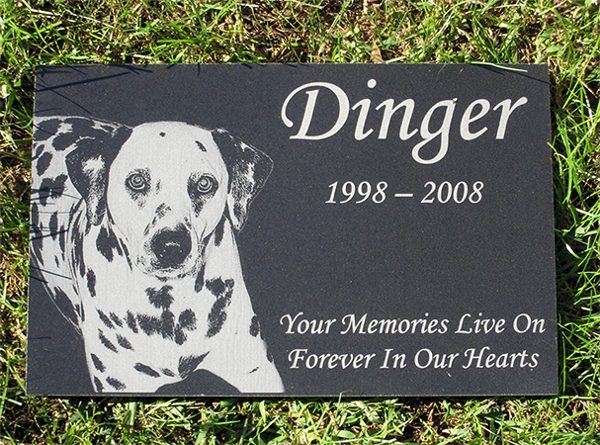 Engraved Photographic Granite Pet Memorial