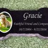 Granite Bone Memorial With Color Tile