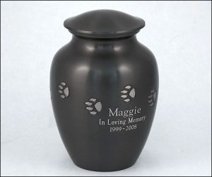 Solid Brass Paw Print Urns – Engraved