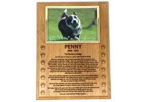 Rainbow Bridge Plaque With Picture Frame