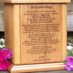 Rainbow Bridge Poem Pet Urn