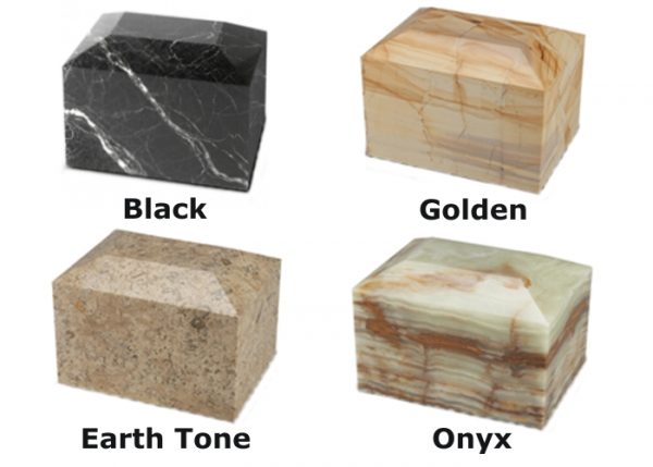 Rectangular Marble Urns