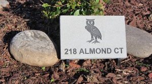 Small PA Bluestone Address Marker