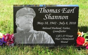 Premium Absolute Black Granite Photo Monument