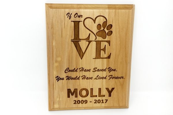 Wood Love Plaque