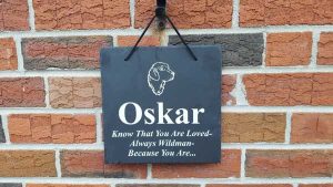 Engraved Slate Square With Graphic