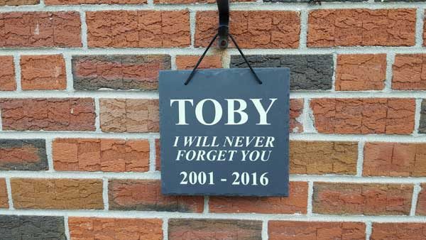 Engraved Slate Square