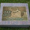 Photographic Bronze Rectangle and Granite Marker