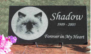 Engraved Photographic Granite Memorial Plaque (7″ x 10″ x 3/8″)