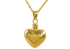 Double Heart Gold Pendant