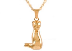 Gold Cat Pendant