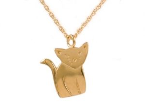 Gold Cat Pendant
