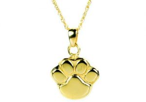 Paw Print Gold Pendant