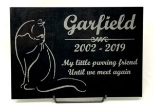 Marble Cat Plaque