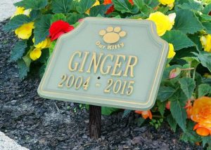 Our Kitty Cat Memorial Personalized Lawn Plaque