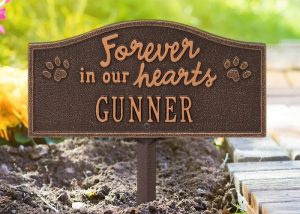 Forever in Our Hearts Personalized Pet Memorial Yard Sign