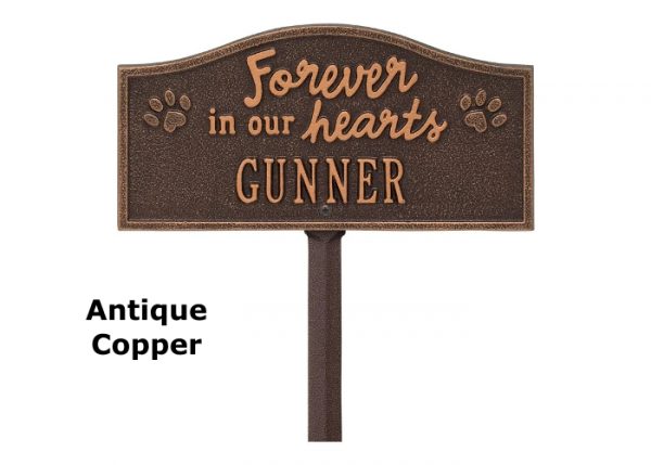 pet memorial garden stake, aluminum garden marker