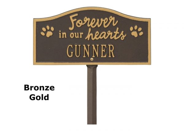 pet memorial garden stake, aluminum garden marker