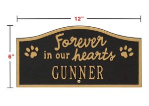 Forever in Our Hearts Personalized Pet Memorial Yard Sign