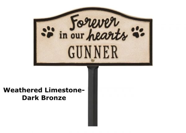 pet memorial garden stake, aluminum garden marker