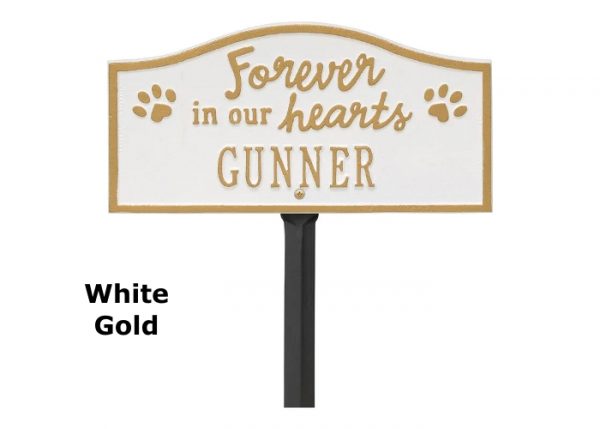 pet memorial garden stake, aluminum garden marker