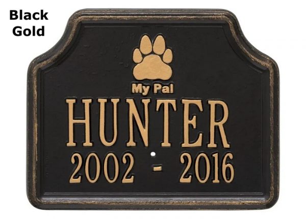 dog memorial garden stake, aluminum garden marker