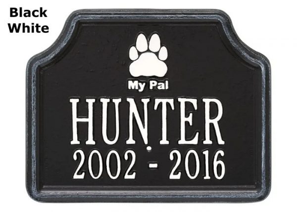 dog memorial garden stake, aluminum garden marker