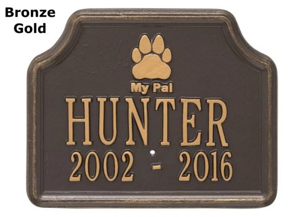 dog memorial garden stake, aluminum garden marker