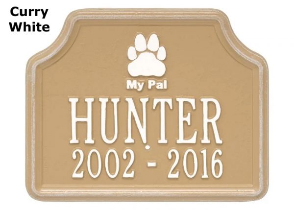 dog memorial garden stake, aluminum garden marker