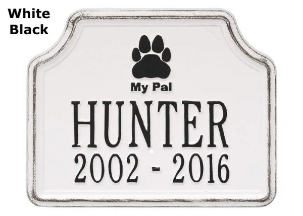 dog memorial garden stake, aluminum garden marker