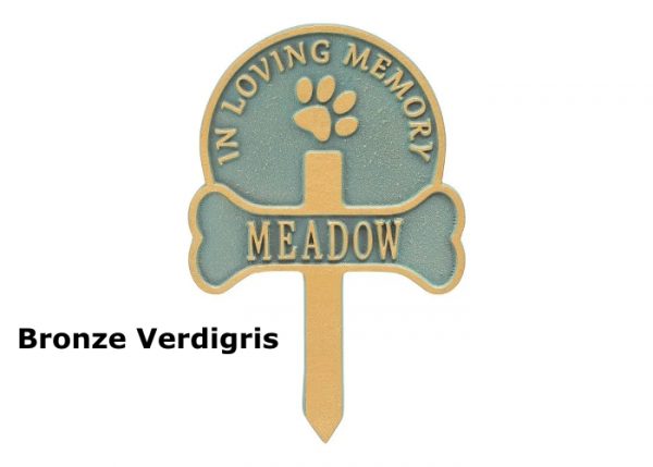 pet memorial garden stake, aluminum garden marker