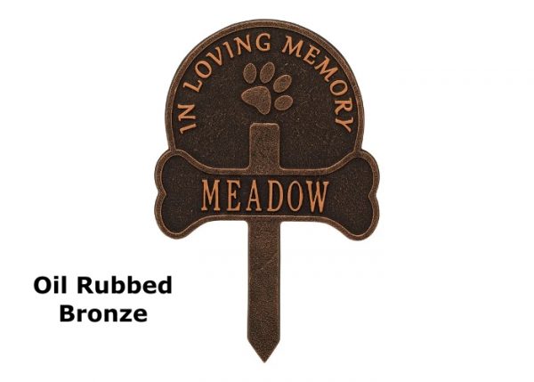 pet memorial garden stake, aluminum garden marker