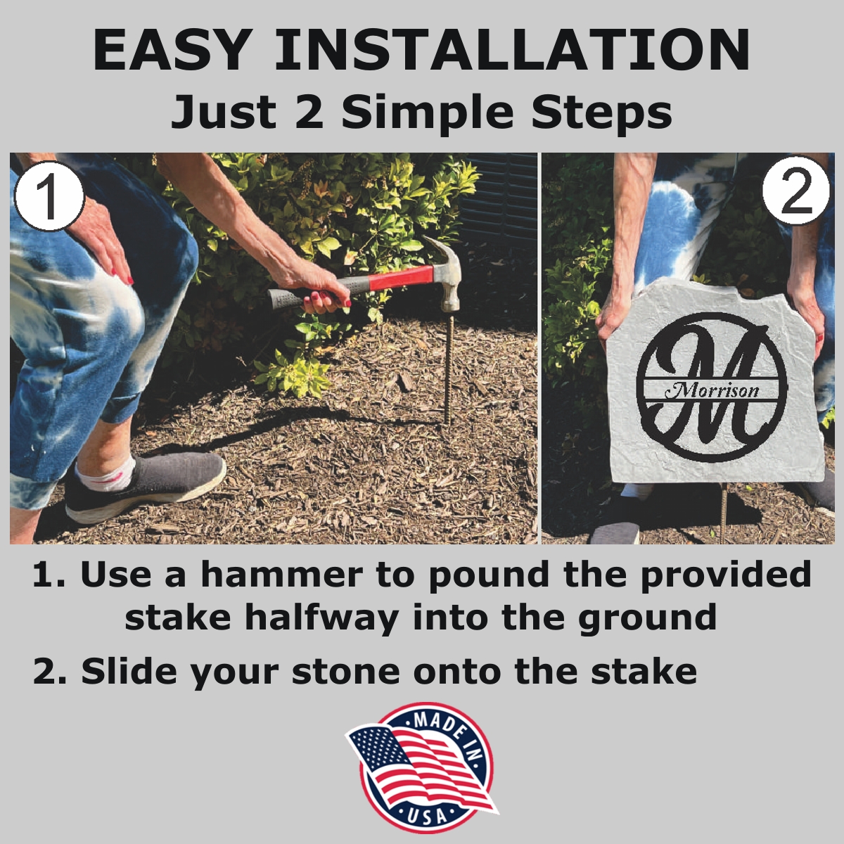 Marker Installation Instructions, Pet Memorial Stones