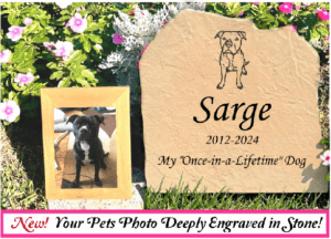 Memorial Photo Marker Stone